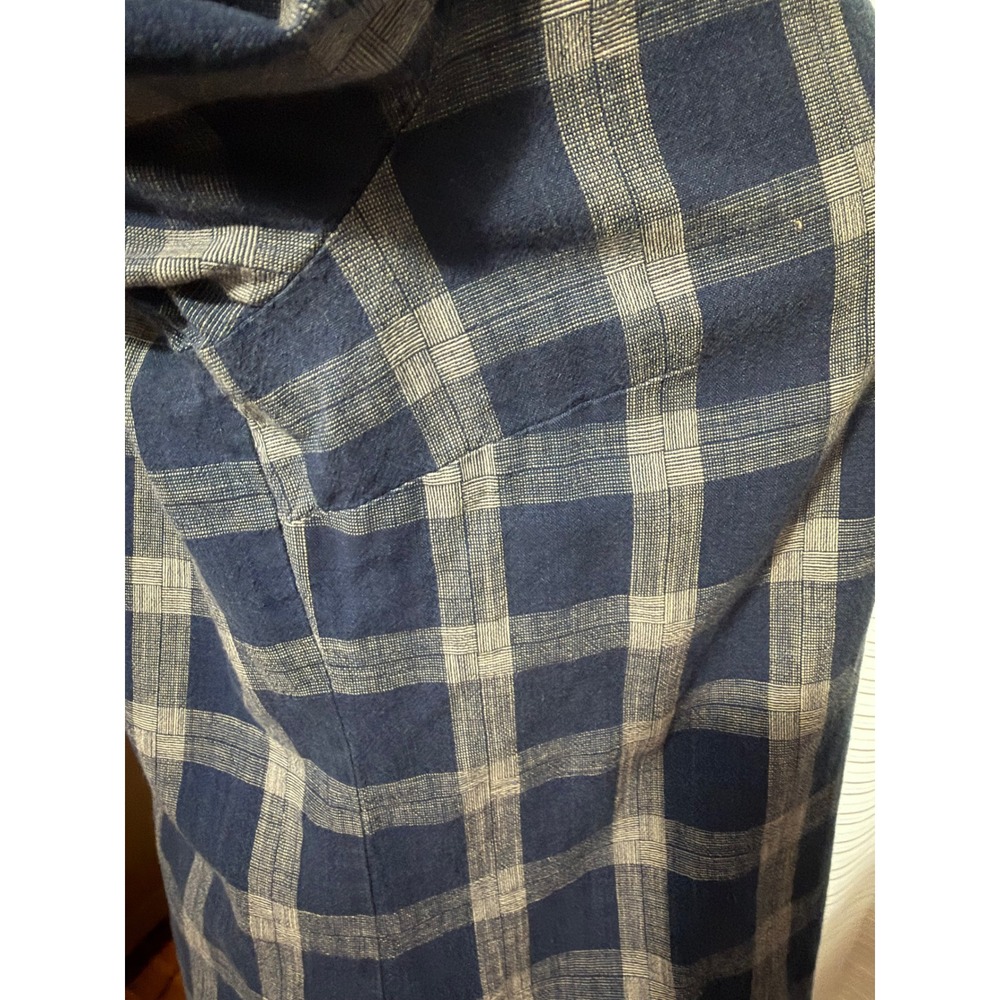 J.Crew Womens Blue Plaid Boy Fit  Cotton Long Sleeve Button Down Shirt Size 10 - Picture 6 of 11
